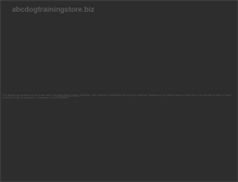 Tablet Screenshot of abcdogtrainingstore.biz